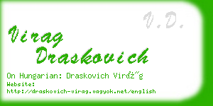 virag draskovich business card